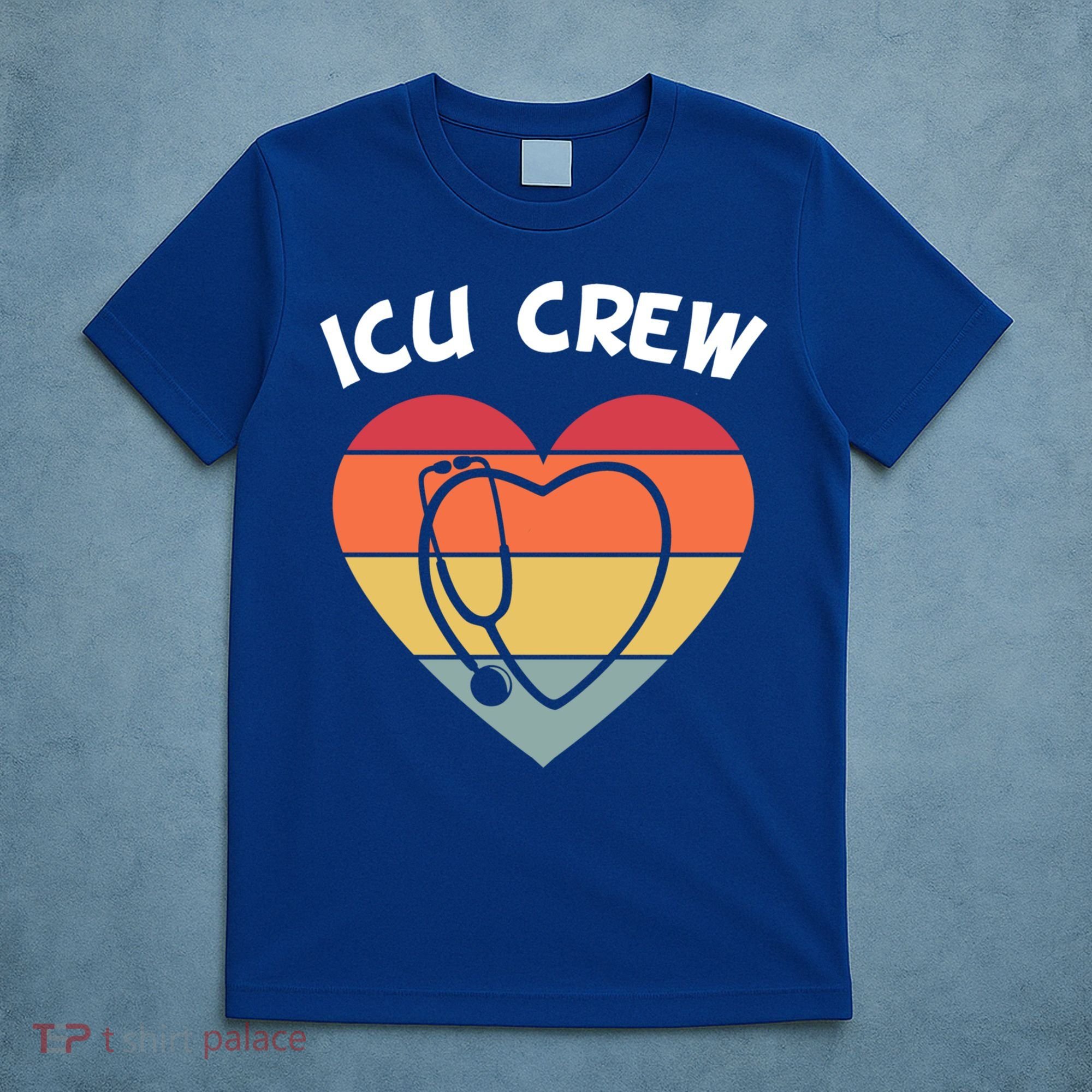 Icu Nurse Appreciation Stethoscope Cna Intensive Care Unit Gift T-Shirt