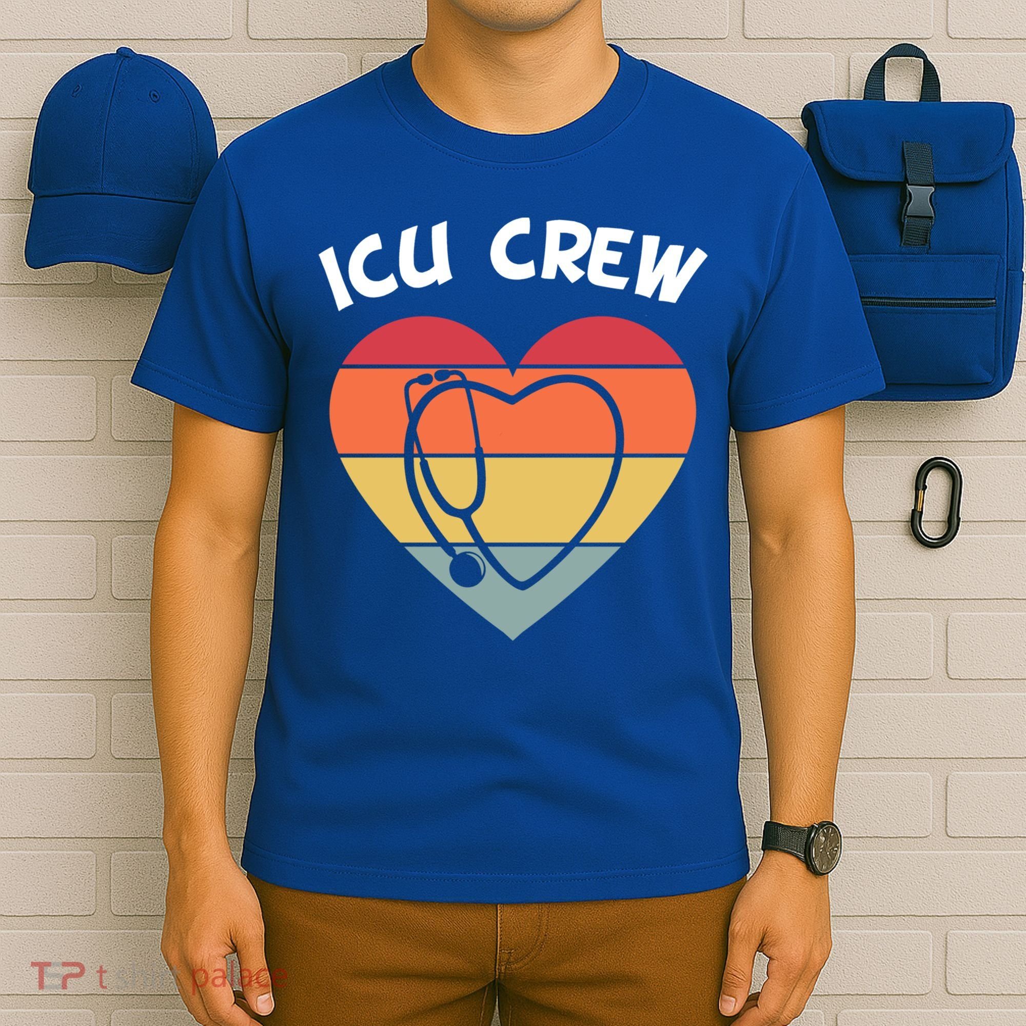 Icu Nurse Appreciation Stethoscope Cna Intensive Care Unit Gift T-Shirt