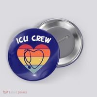 Icu Nurse Appreciation Stethoscope Cna Intensive Care Unit Gift Button thumb 0