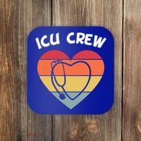 Icu Nurse Appreciation Stethoscope Cna Intensive Care Unit Gift Coaster thumb 0