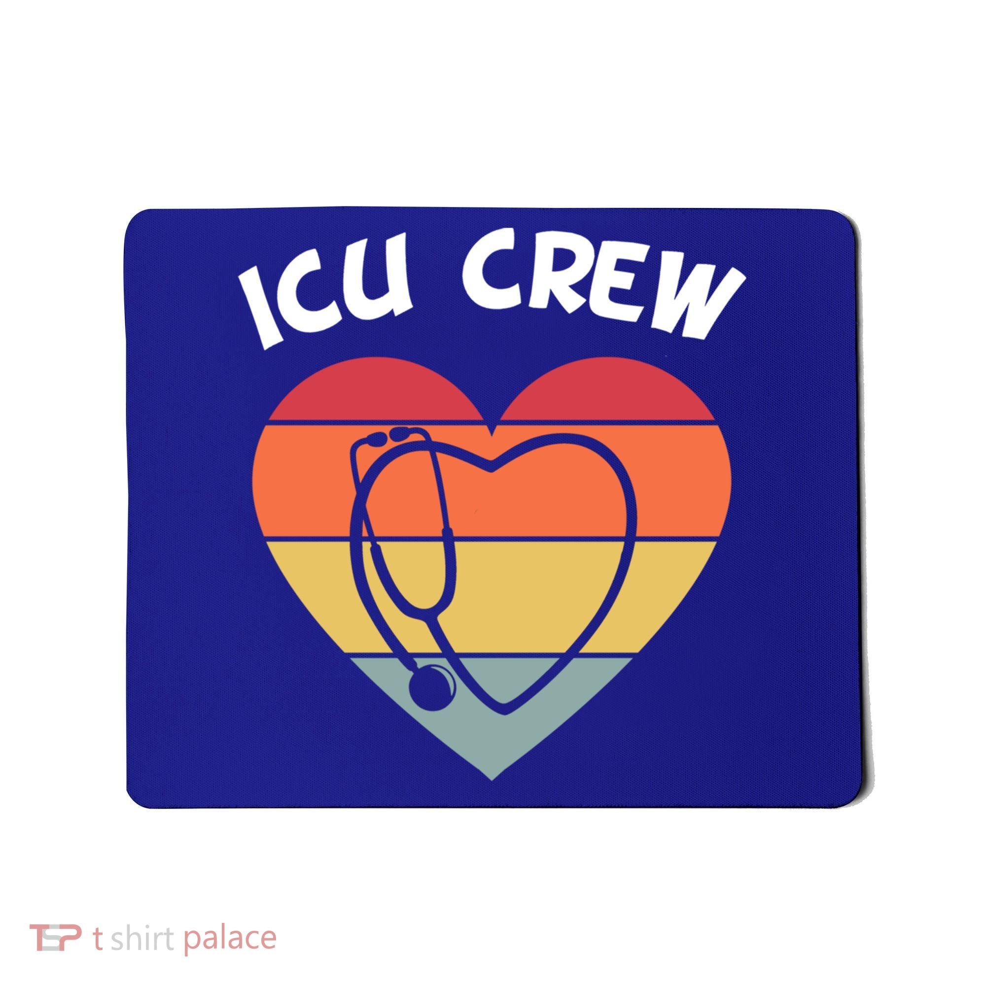 Icu Nurse Appreciation Stethoscope Cna Intensive Care Unit Gift Mousepad