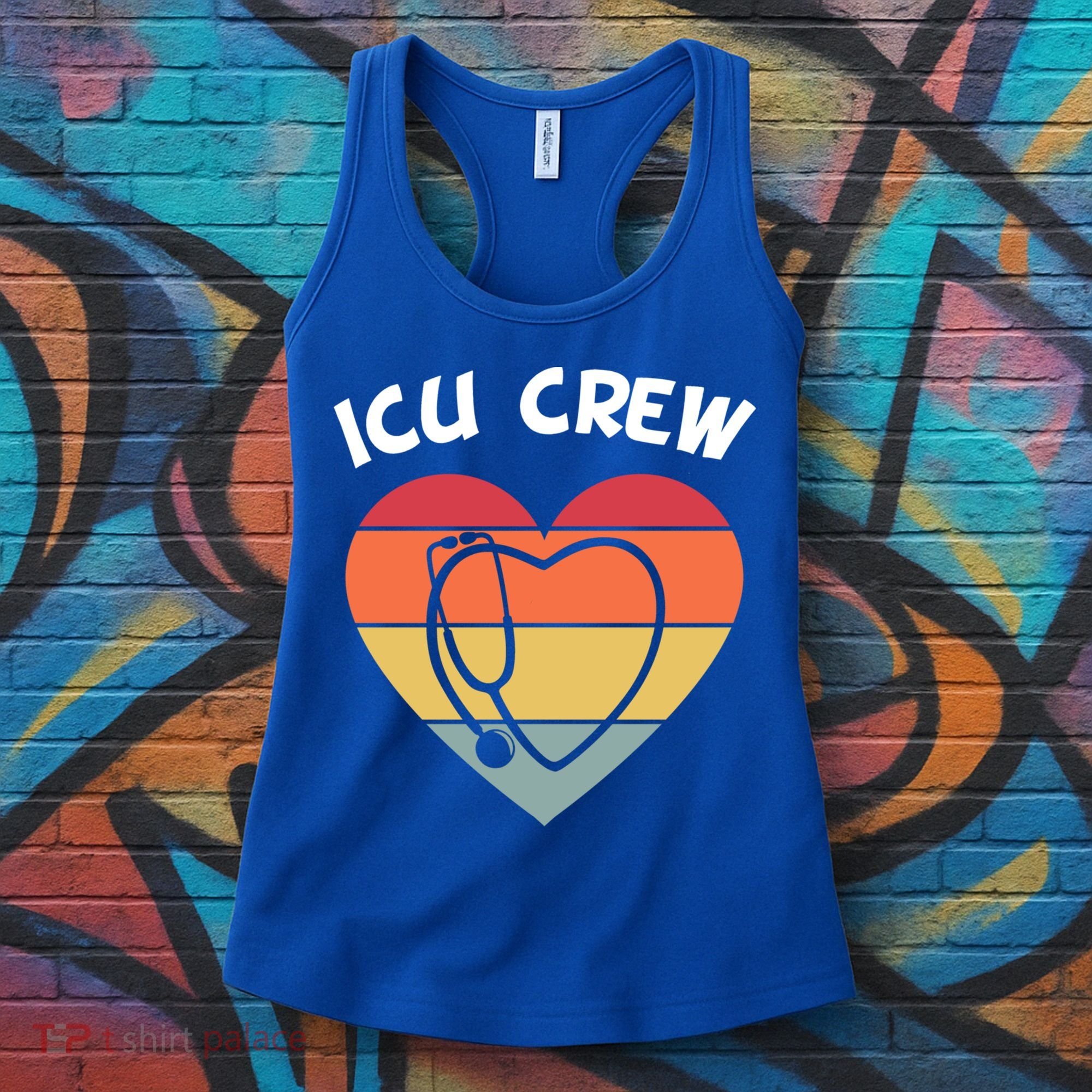 Icu Nurse Appreciation Stethoscope Cna Intensive Care Unit Gift Women's Tank Top