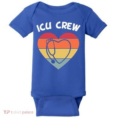 Icu Nurse Appreciation Stethoscope Cna Intensive Care Unit Gift Baby Bodysuit