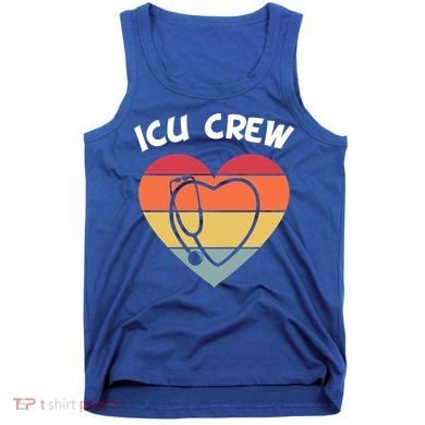 Icu Nurse Appreciation Stethoscope Cna Intensive Care Unit Gift Tank Top