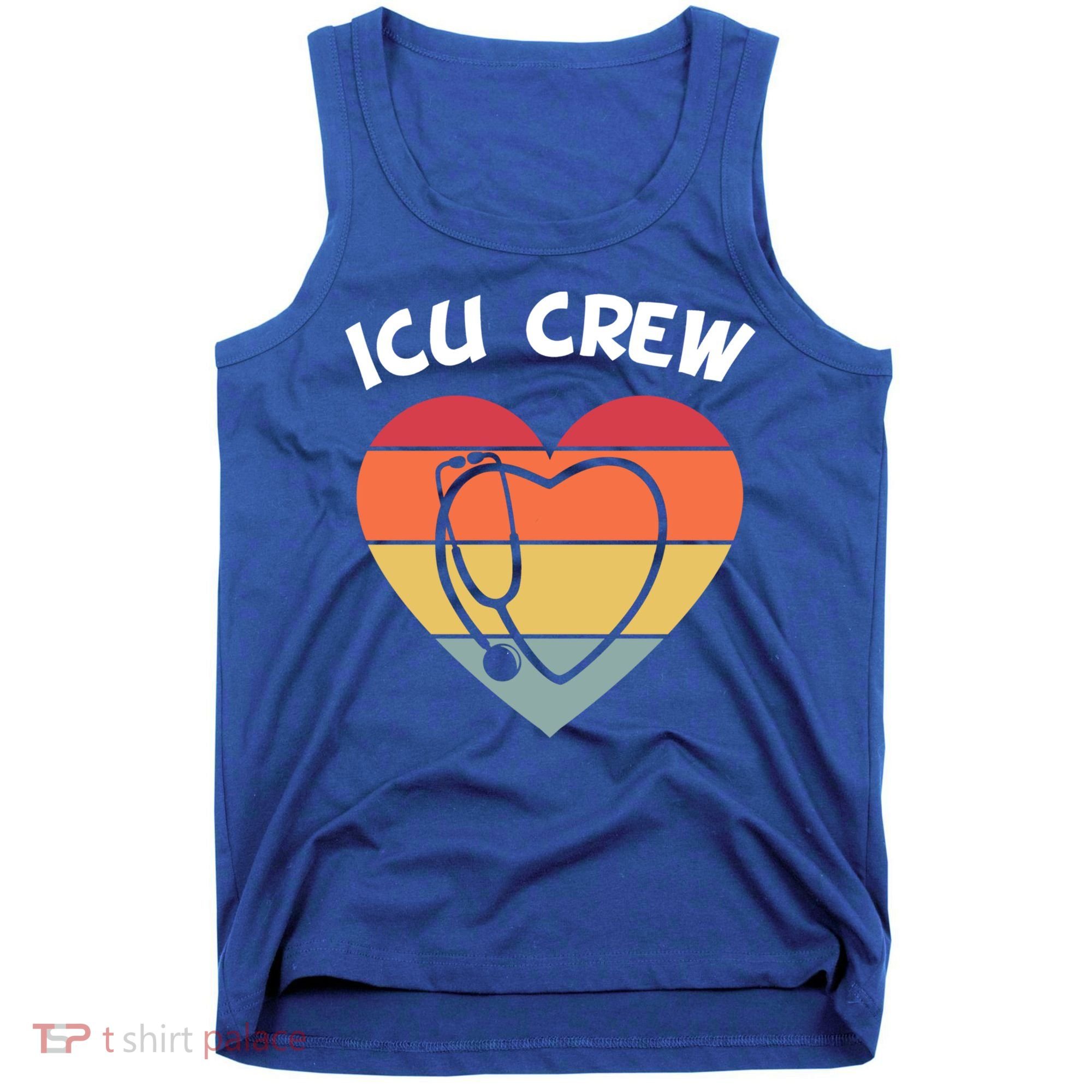 Icu Nurse Appreciation Stethoscope Cna Intensive Care Unit Gift Tank Top