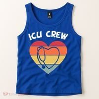 Icu Nurse Appreciation Stethoscope Cna Intensive Care Unit Gift Tank Top thumb 2