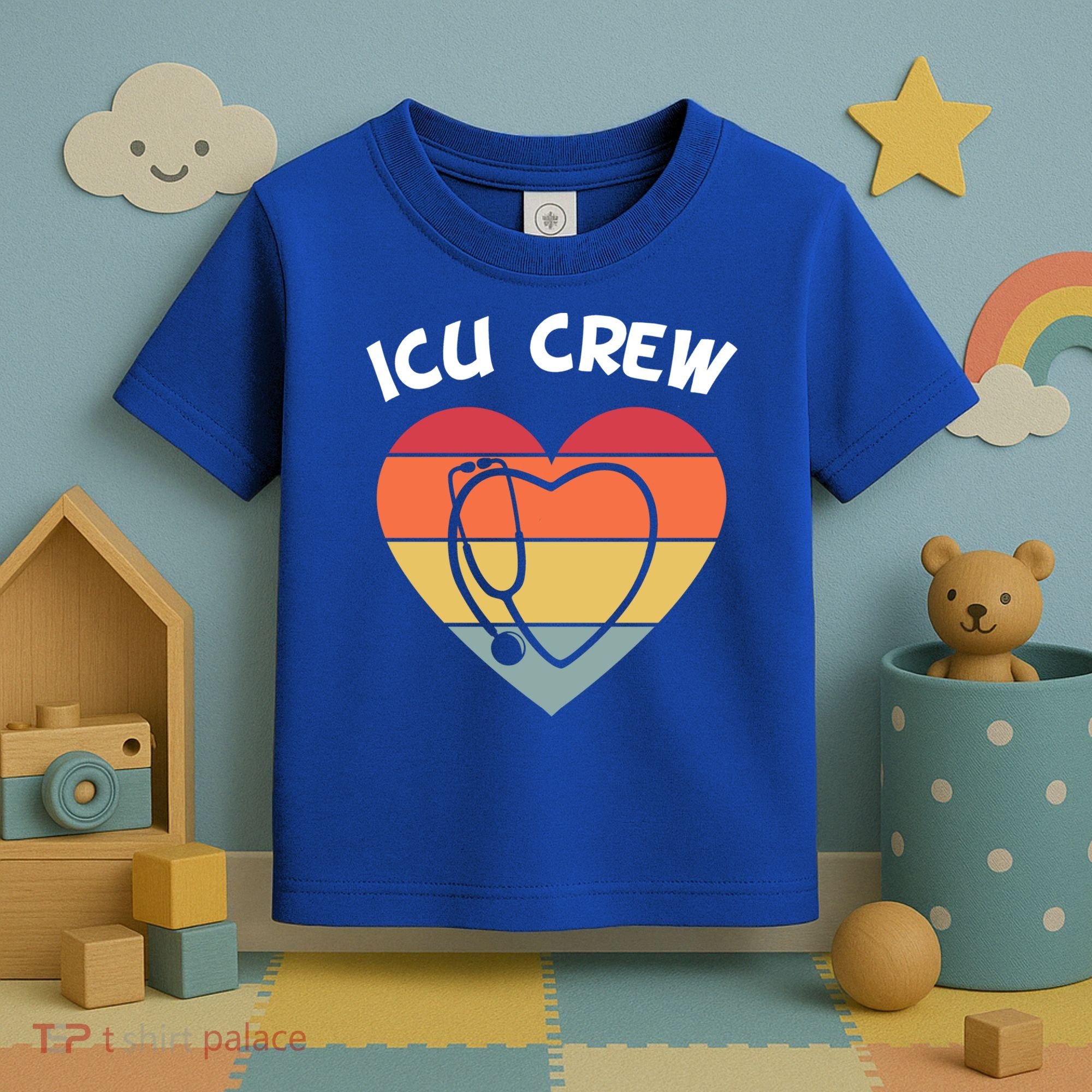 Icu Nurse Appreciation Stethoscope Cna Intensive Care Unit Gift Toddler T-Shirt