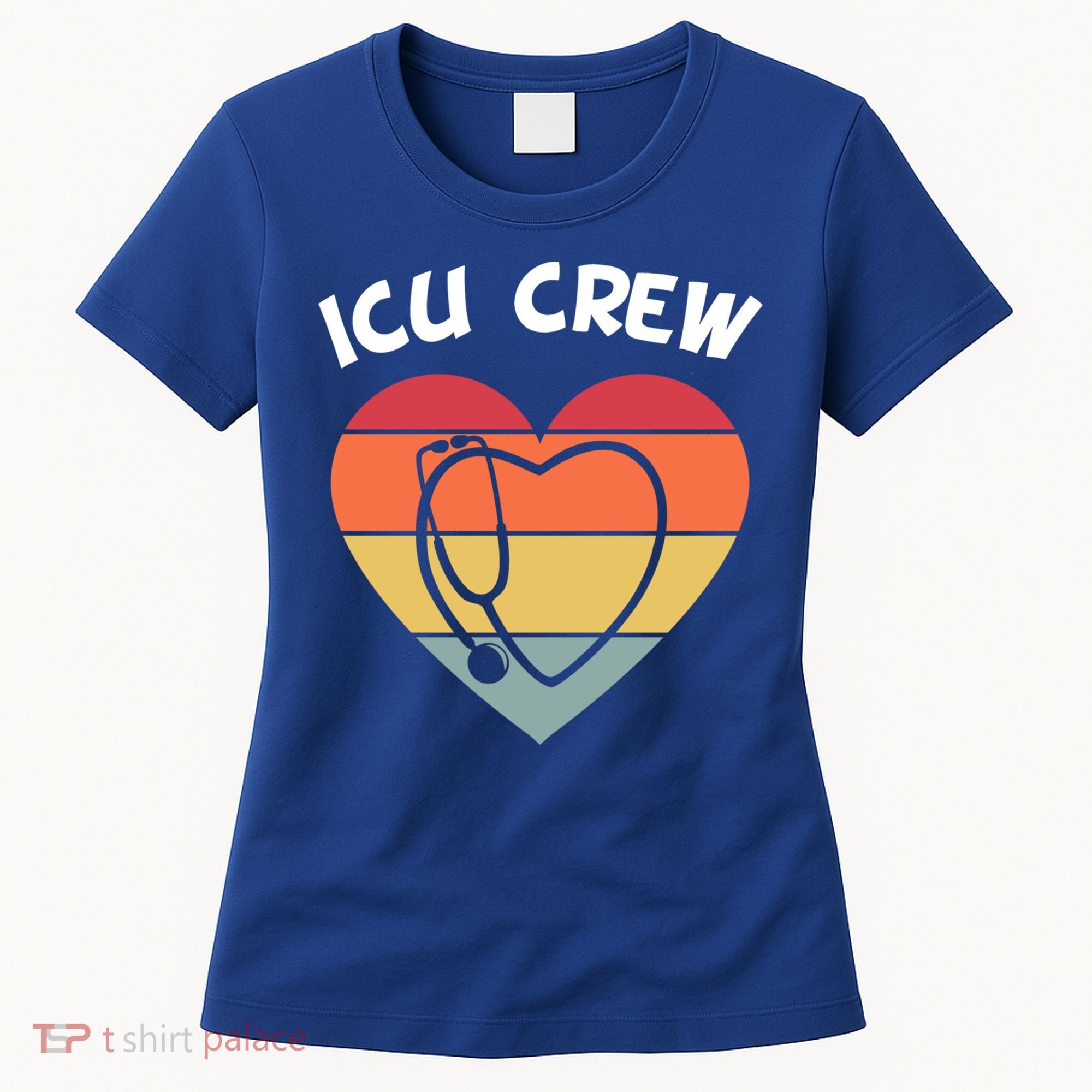 Icu Nurse Appreciation Stethoscope Cna Intensive Care Unit Gift Women's T-Shirt