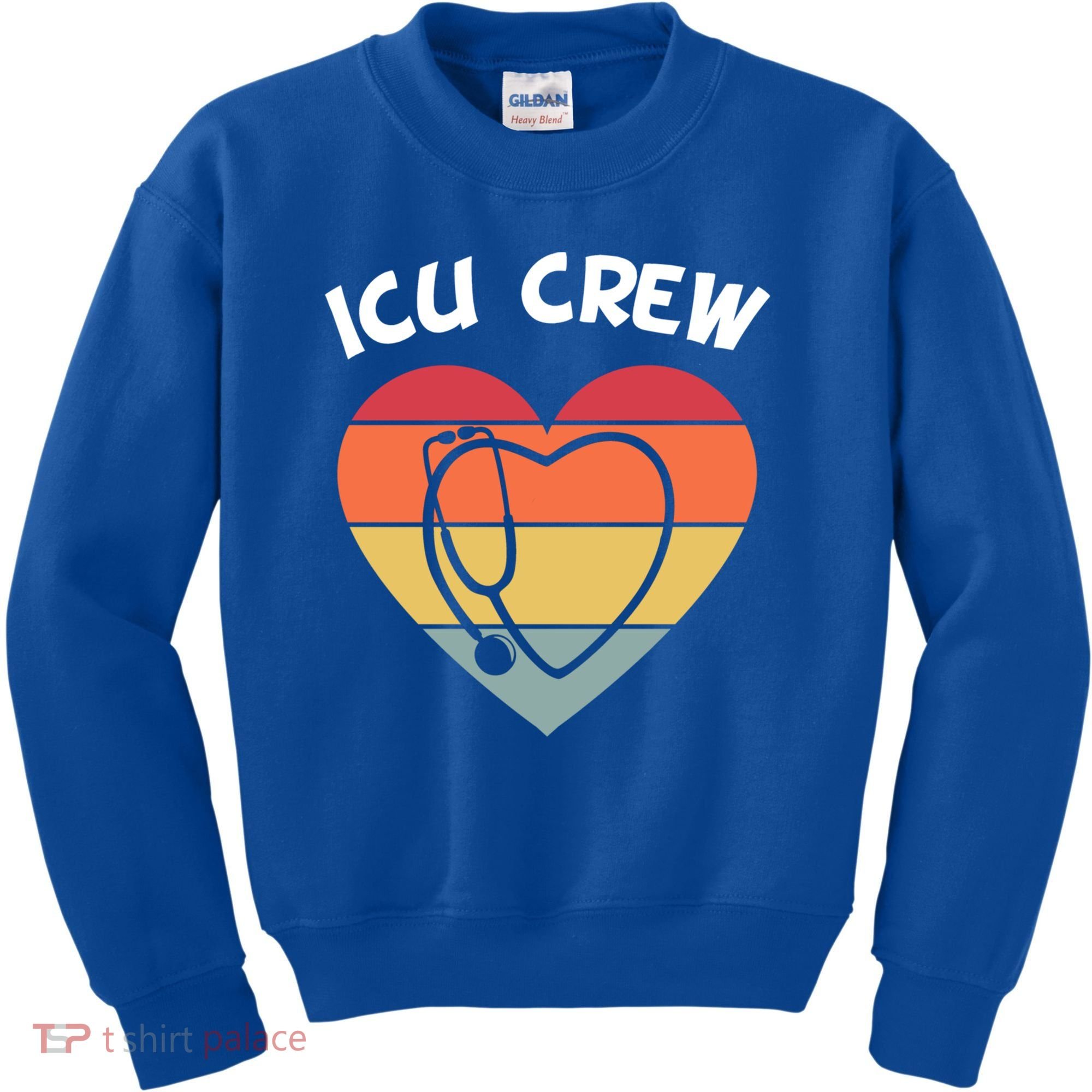 Icu Nurse Appreciation Stethoscope Cna Intensive Care Unit Gift Kids Sweatshirt