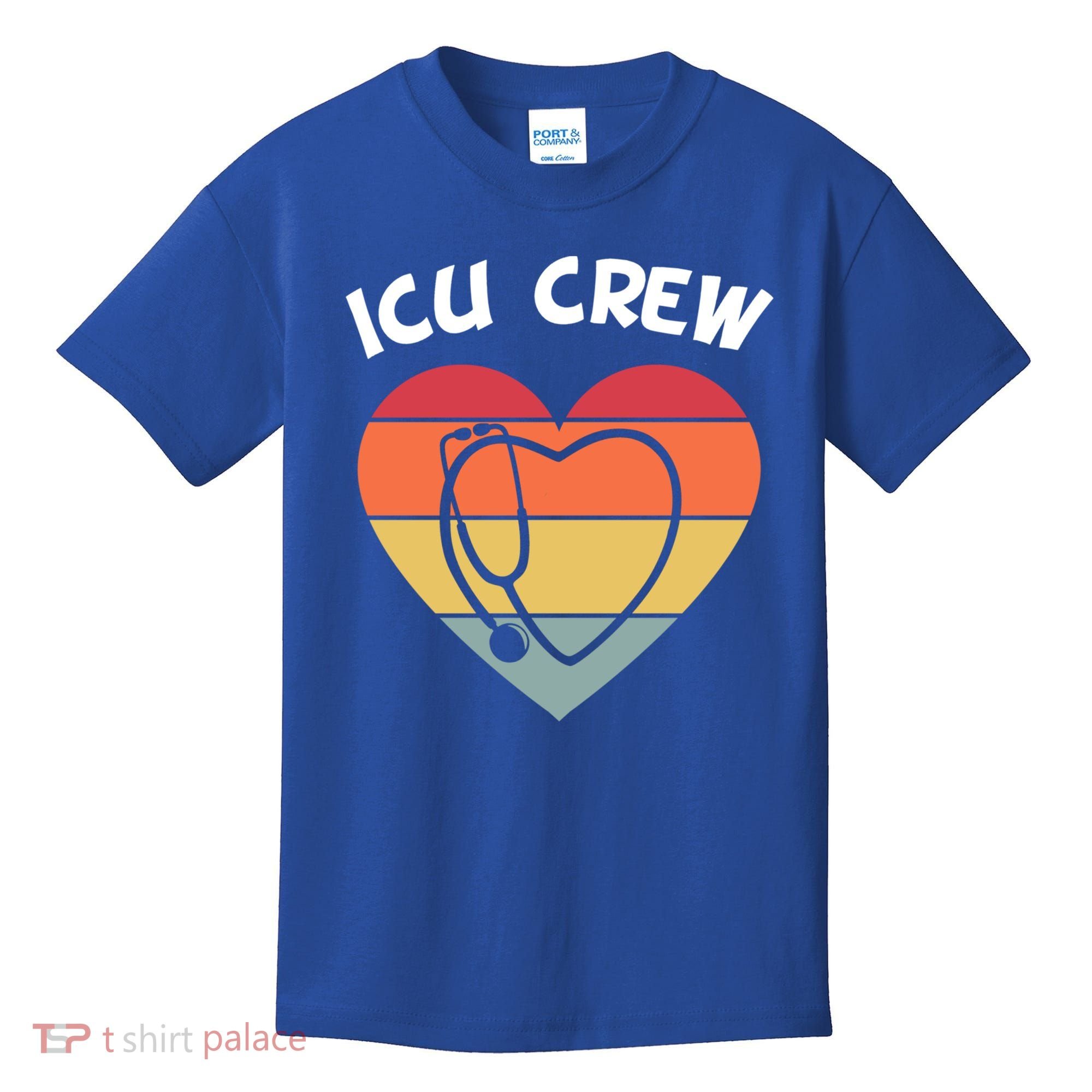 Icu Nurse Appreciation Stethoscope Cna Intensive Care Unit Gift Kids T-Shirt