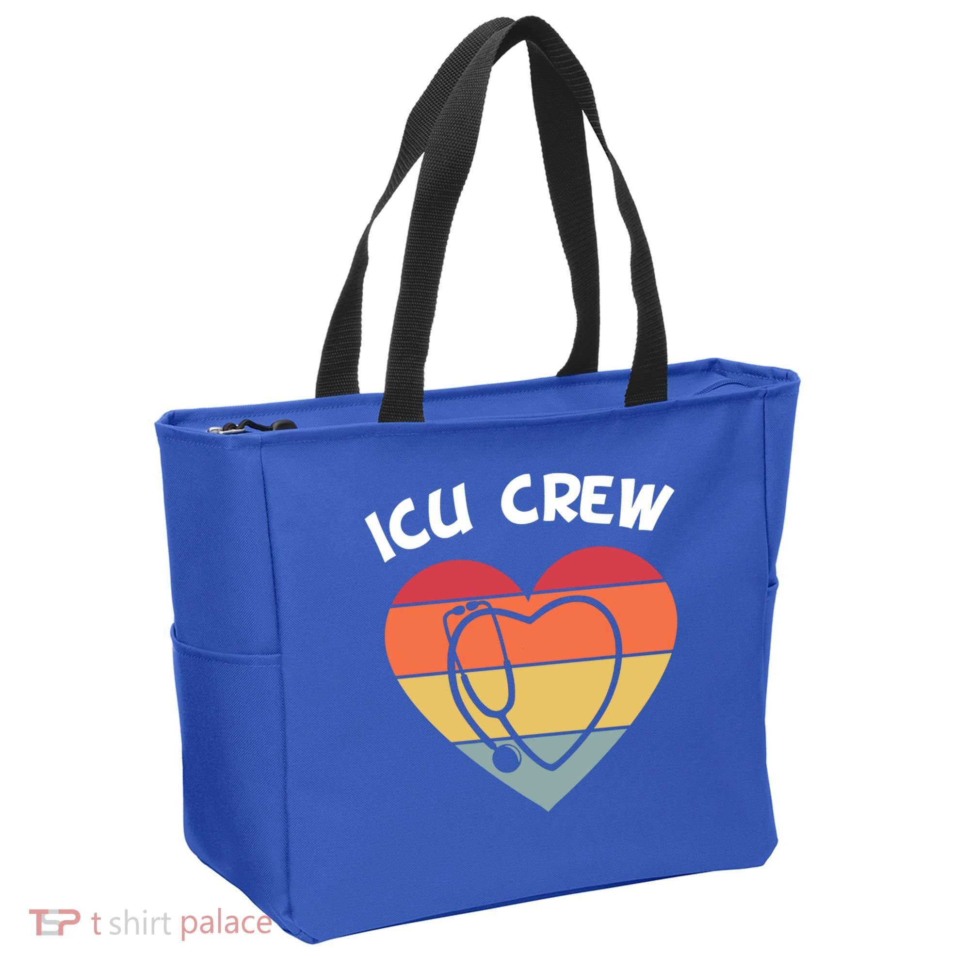 Icu Nurse Appreciation Stethoscope Cna Intensive Care Unit Gift Tote Bag