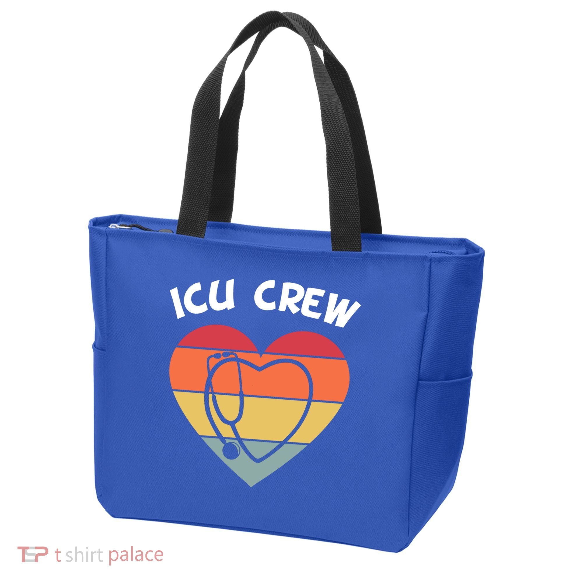 Icu Nurse Appreciation Stethoscope Cna Intensive Care Unit Gift Tote Bag