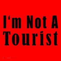 IM Not A Tourist Funny Santa Hat thumb 1