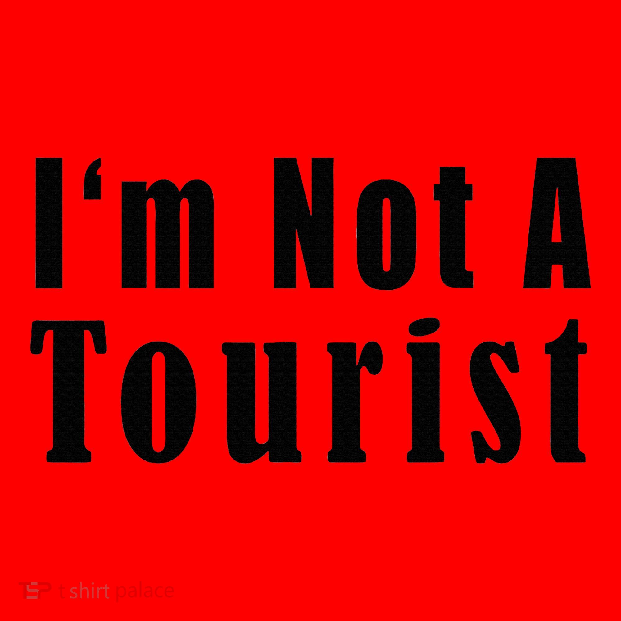 IM Not A Tourist Funny Santa Hat