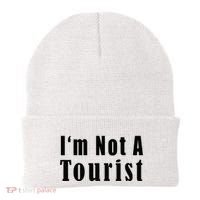 IM Not A Tourist Funny Beanie thumb 0