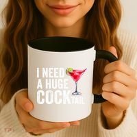 I Need A Huge Cocktail Funny Coffee Mug thumb 3