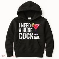 I Need A Huge Cocktail Funny Kids Hoodie thumb 0