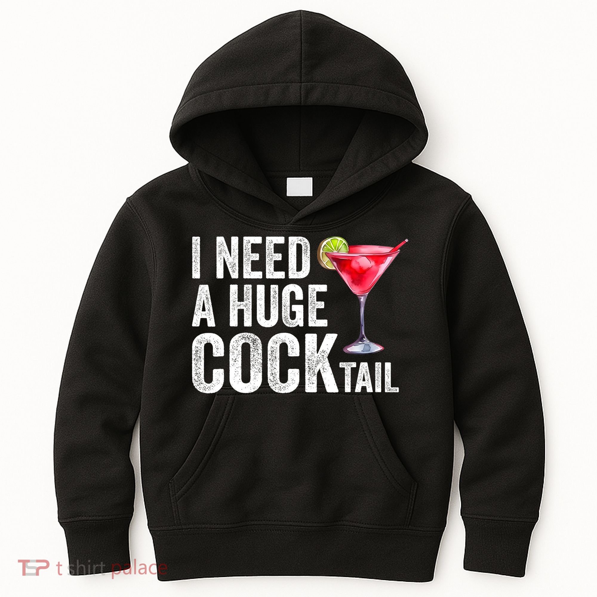 I Need A Huge Cocktail Funny Kids Hoodie