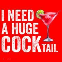 I Need A Huge Cocktail Funny Santa Hat thumb 1