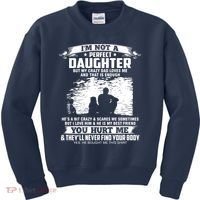 I'm Not A Perfect Daughter But My Crazy Dad Loves Me Kids Sweatshirt thumb 0