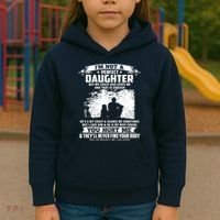 I'm Not A Perfect Daughter But My Crazy Dad Loves Me Kids Hoodie thumb 3