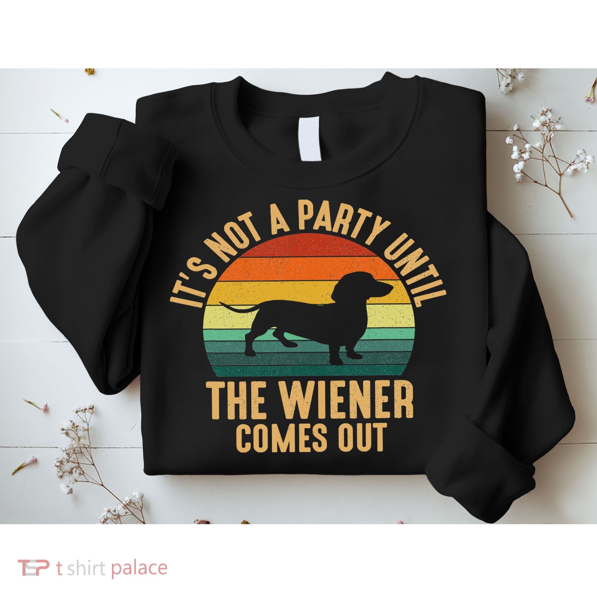 It’s Not A Party Until Wiener Comes Out, Funny Dachshund Sweatshirt