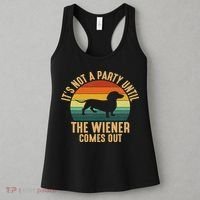 It’s Not A Party Until Wiener Comes Out, Funny Dachshund Women's Tank Top thumb 3