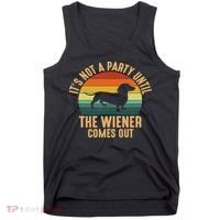 It’s Not A Party Until Wiener Comes Out, Funny Dachshund Tank Top thumb 0