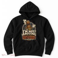 I'm Not Arguing Just Explaining Funny Cigar Hoodie thumb 0