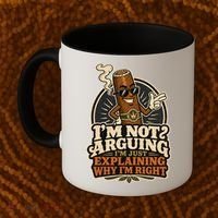 I'm Not Arguing Just Explaining Funny Cigar Coffee Mug thumb 2