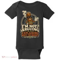 I'm Not Arguing Just Explaining Funny Cigar Baby Bodysuit thumb 0