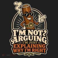 I'm Not Arguing Just Explaining Funny Cigar Hat thumb 2