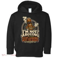 I'm Not Arguing Just Explaining Funny Cigar Toddler Hoodie thumb 0
