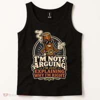 I'm Not Arguing Just Explaining Funny Cigar Tank Top thumb 2