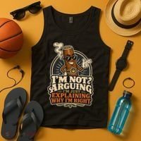 I'm Not Arguing Just Explaining Funny Cigar Tank Top thumb 4