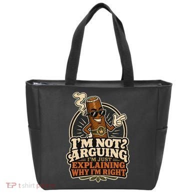 I'm Not Arguing Just Explaining Funny Cigar Tote Bag