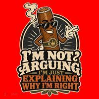 I'm Not Arguing Just Explaining Funny Cigar Santa Hat thumb 1