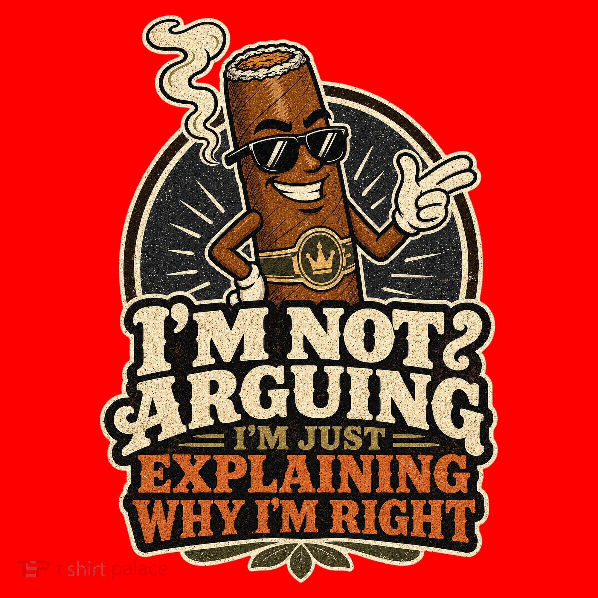 I'm Not Arguing Just Explaining Funny Cigar Santa Hat