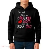 Im Not A Regular Mom Im A Cool Mom Kids Hoodie thumb 4