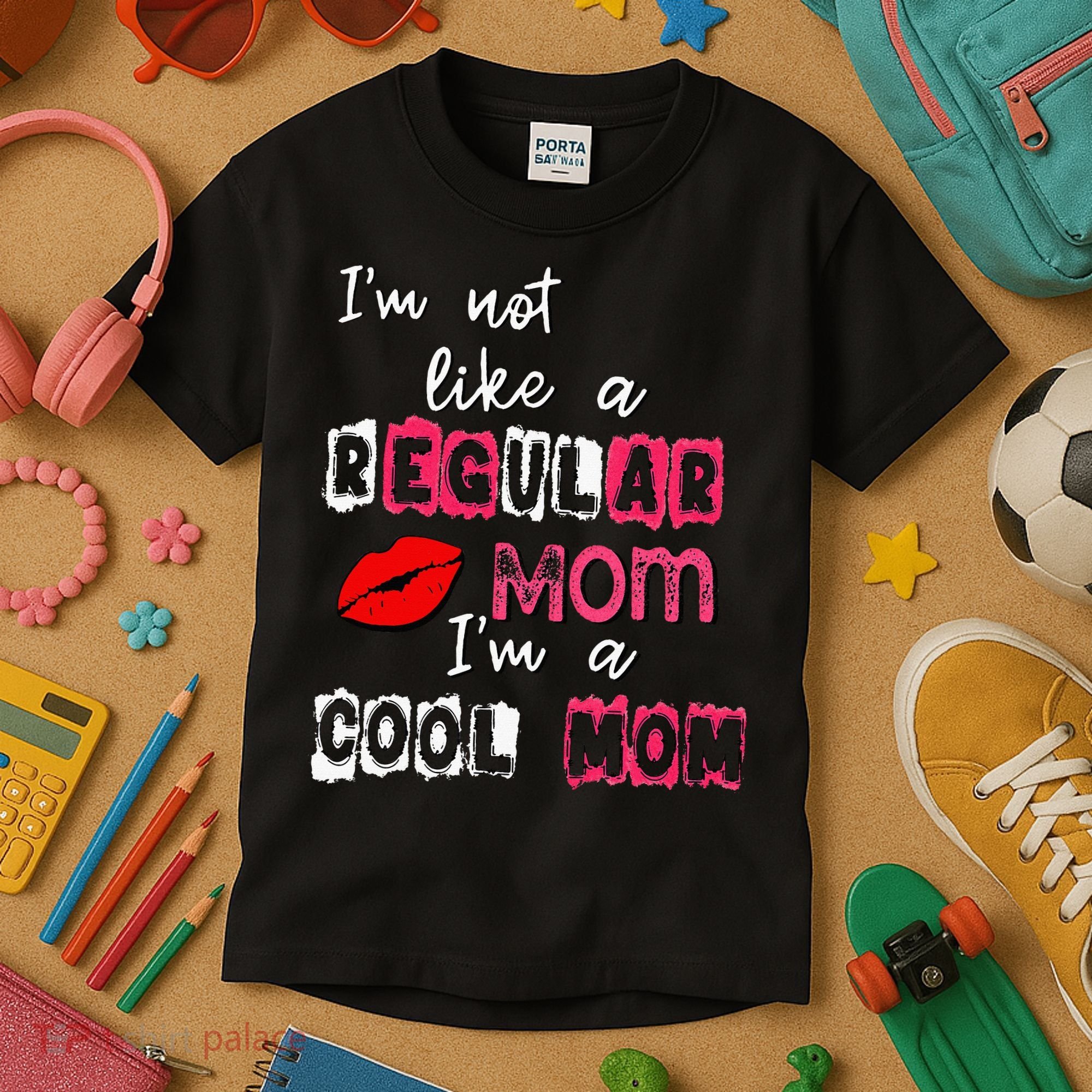 Im Not A Regular Mom Im A Cool Mom Kids T-Shirt