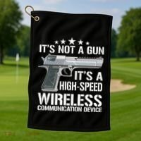 Its Not A Gun Meme Funny Gift Funny Its Not A Gun Cool Gift Golf Towel thumb 1