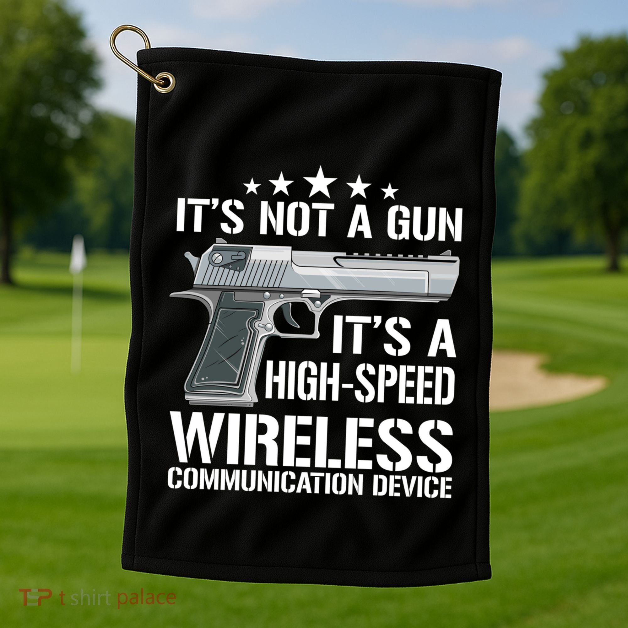Its Not A Gun Meme Funny Gift Funny Its Not A Gun Cool Gift Golf Towel