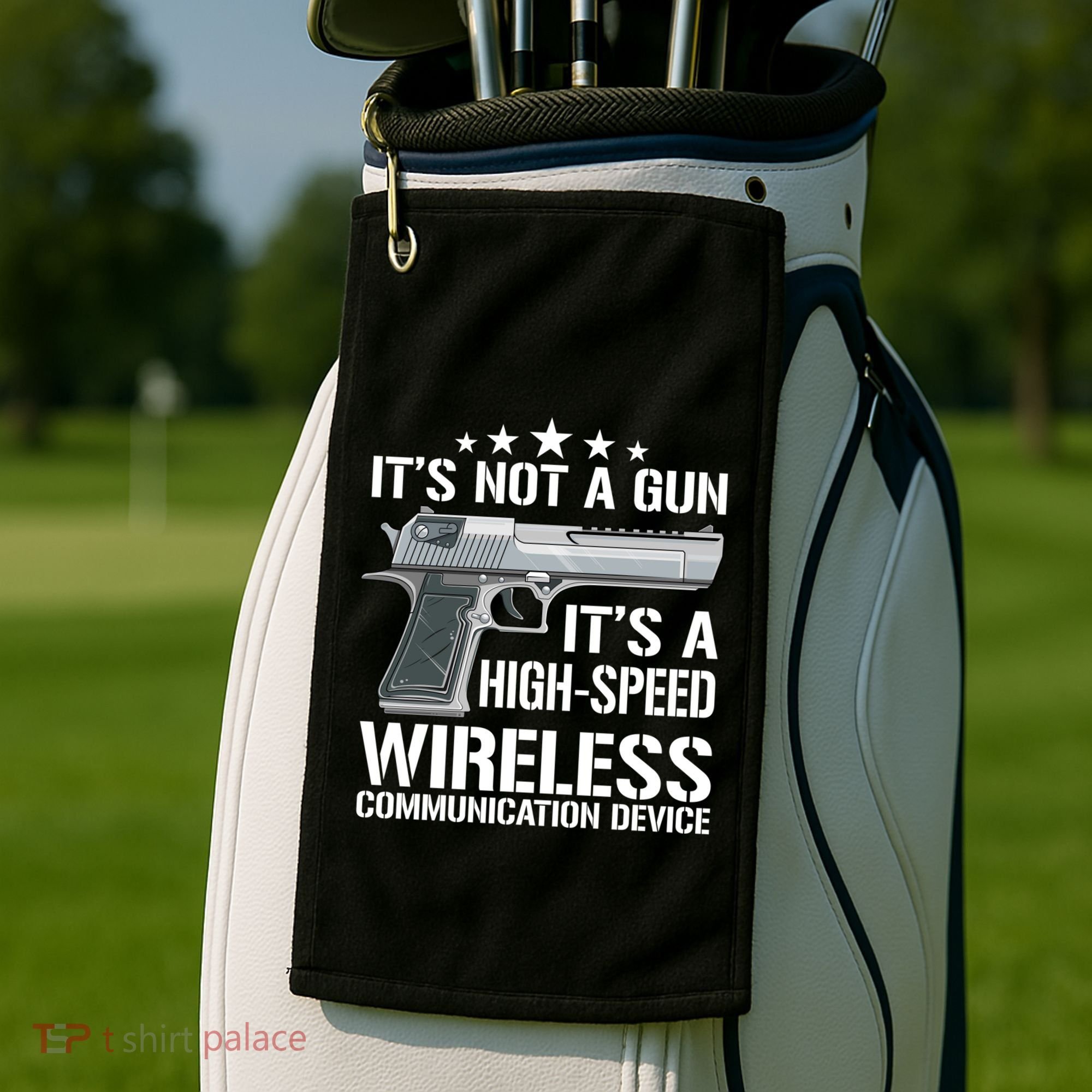 Its Not A Gun Meme Funny Gift Funny Its Not A Gun Cool Gift Golf Towel