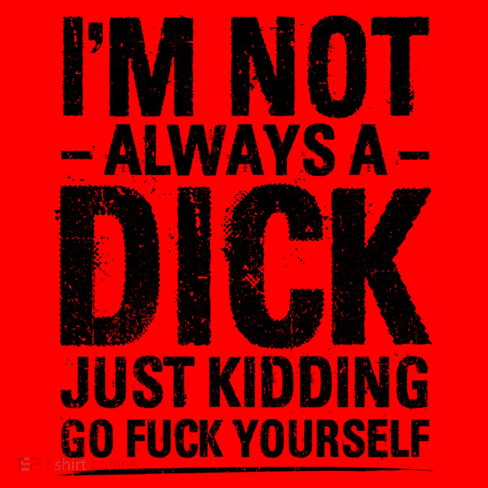 IM Not Always A Dick Just Ding Go Fuck Yourself Gift Santa Hat