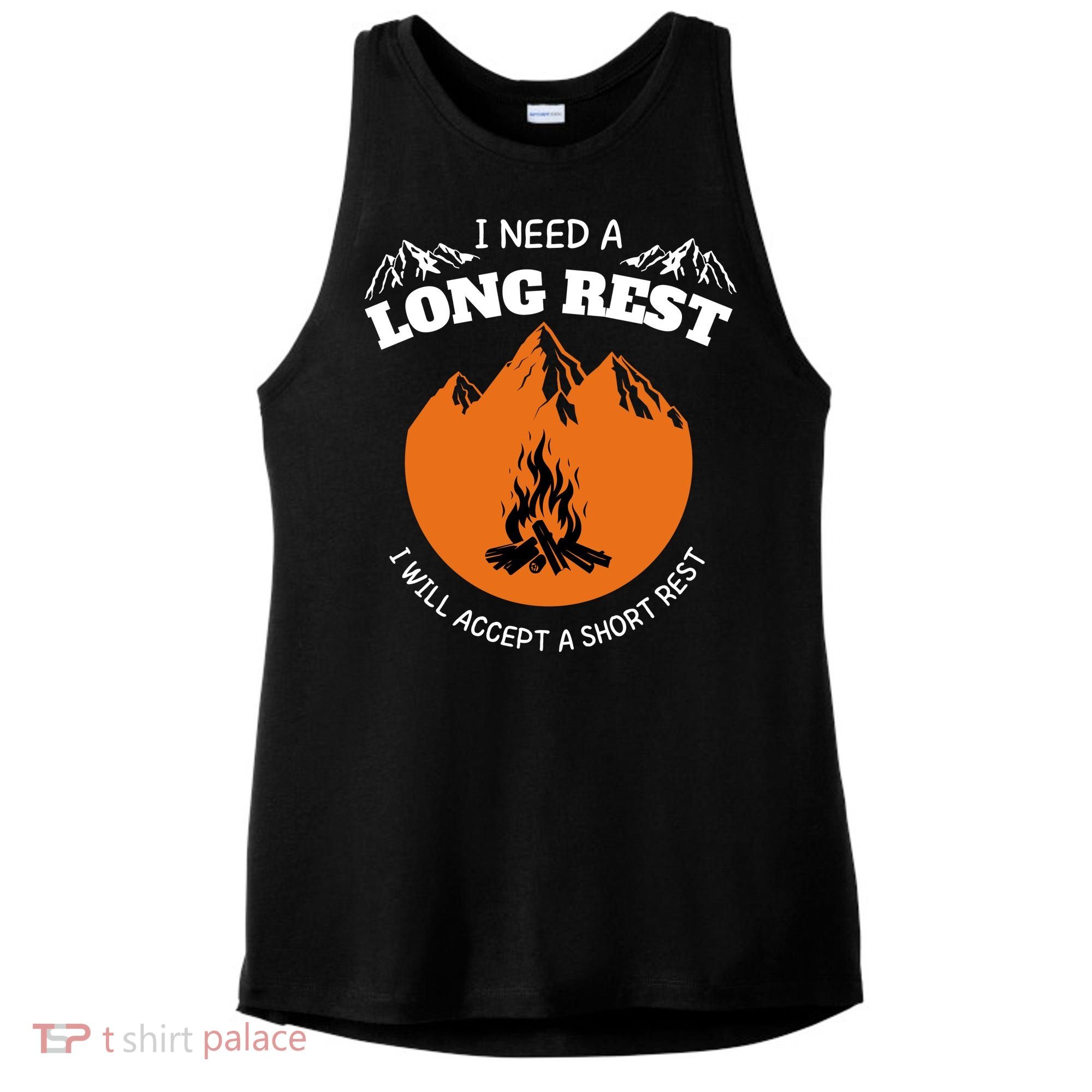 I Need A Long Rest I Will Accept A Short Rest Ladies PosiCharge Tri-Blend Wicking Tank