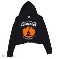 I Need A Long Rest I Will Accept A Short Rest Crop Fleece Hoodie thumb 0
