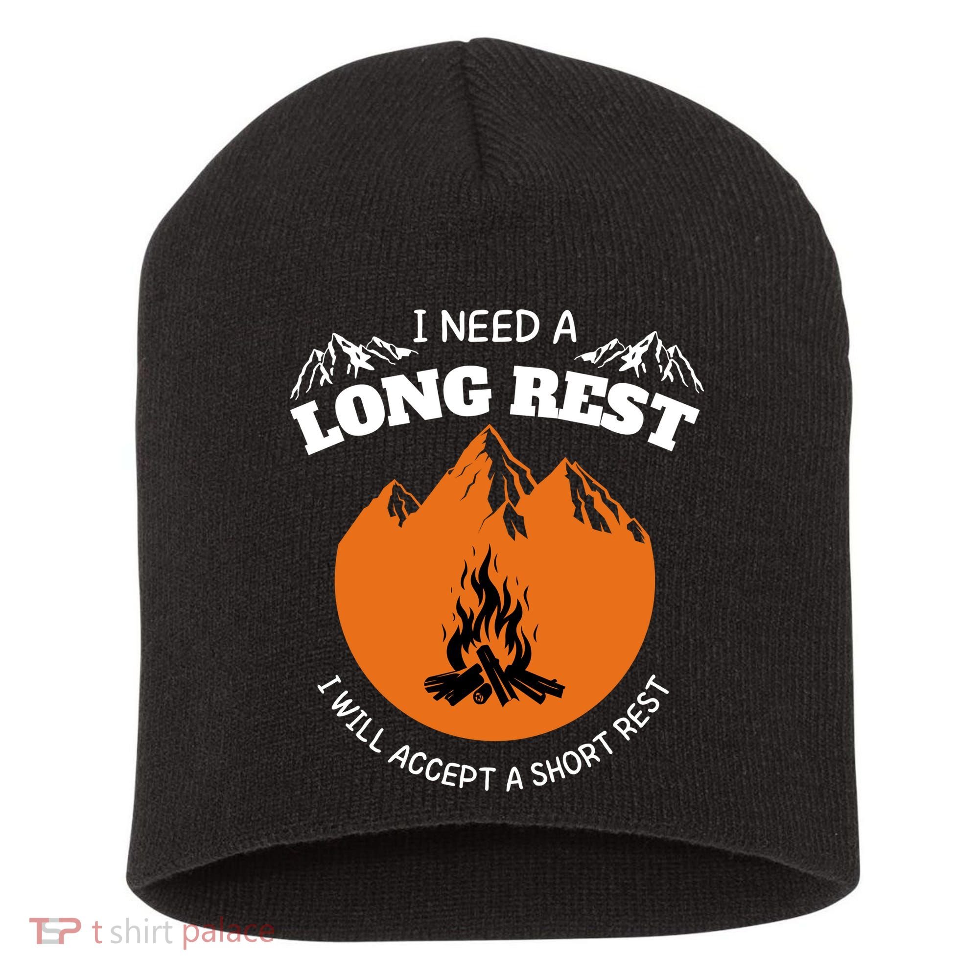 I Need A Long Rest I Will Accept A Short Rest Short Acrylic Beanie