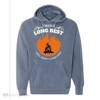 I Need A Long Rest I Will Accept A Short Rest Comfort Colors Garment-Dyed Hooded Sweatshirt thumb 0