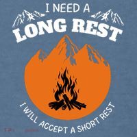 I Need A Long Rest I Will Accept A Short Rest Comfort Colors Garment-Dyed Hooded Sweatshirt thumb 2