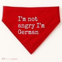 Im Not Angry Im German Funny Oktoberfest USA-Made Doggie Bandana thumb 0